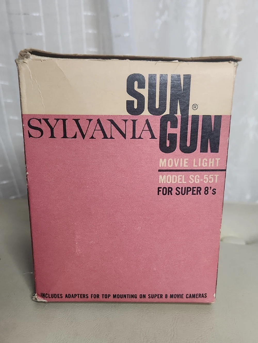 Vintage Collectable Sylvania Sun Gun Movie Light Model SG-55T W/ original box